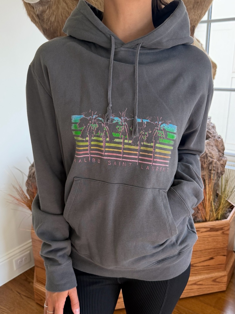 Saint Laurent Malibu Palm Hoodie